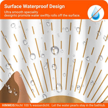 Duschvorhang 180x200cm Sonnenmuster Wasserabweisend,Waschbar