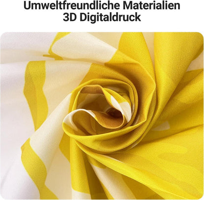 Duschvorhang Zitrone Blatt 180x200cm Anti-Schimmel, Wasserabweisend