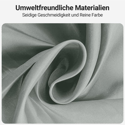 Duschvorhang Grau 240x180cm Antischimmel Textil Wasserabweisend waschbar