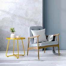 Outdoor Beistelltisch Stahl Runder Metalltisch Terrasse