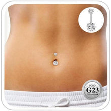 G23 Titan Bauchnabelpiercing – Gold, Silber, Bunt – 14G 8-12mm