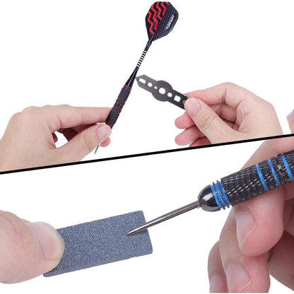 Professionelle Steel Dartpfeile Set mit Metallspitze - 12