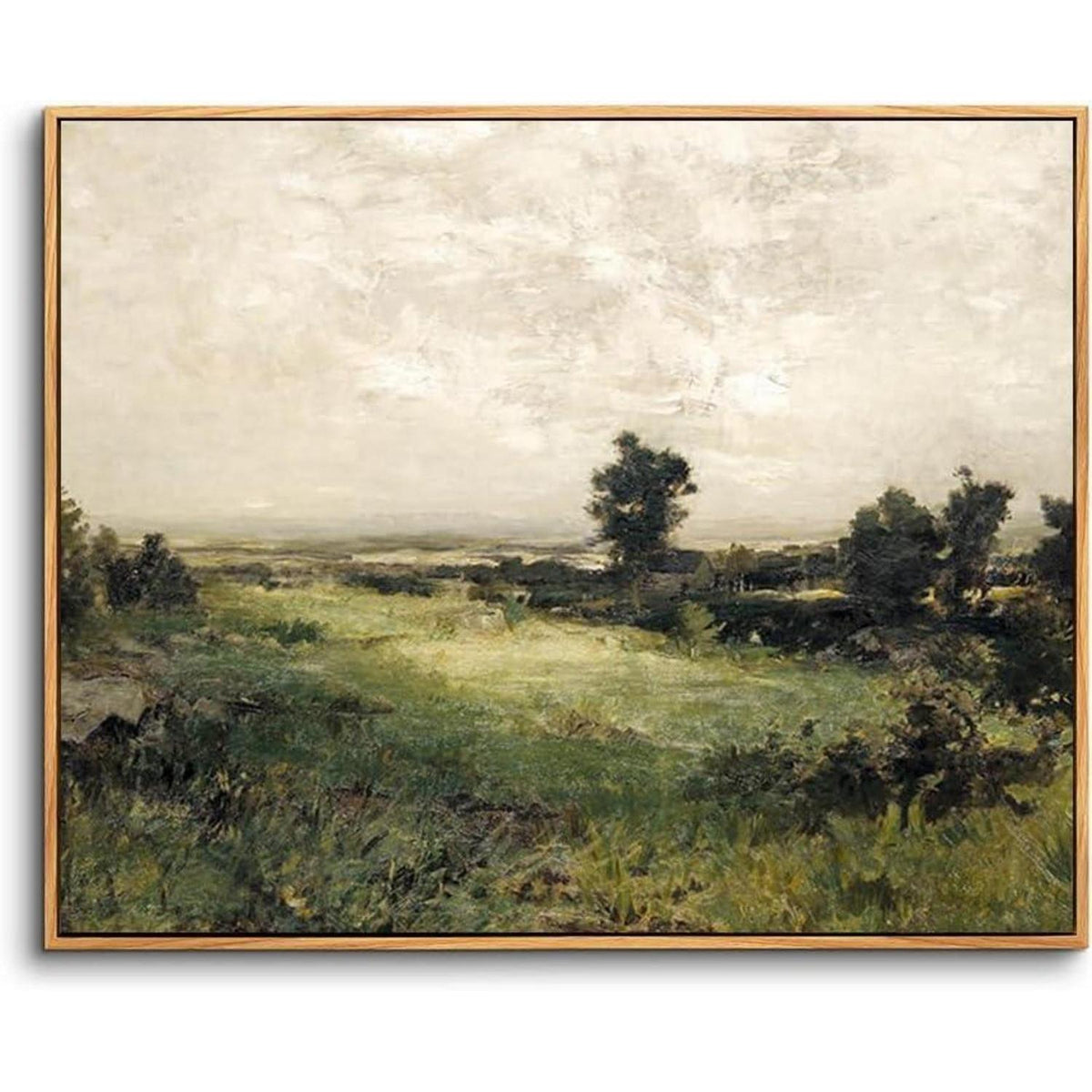 Vintage Leinwandbild mit Holzrahmen – Wildnis Landschaft 60x90 cm
