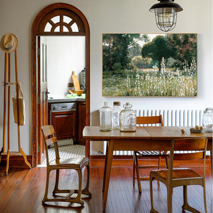 Vintage Leinwandbild mit Holzrahmen, 60x90 cm Landschaft