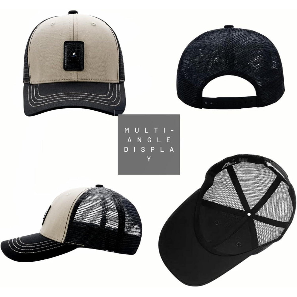 XXL Baseball Cap Herren Mesh Atmungsaktiv Verstellbar Khaki