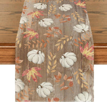 Tischläufer Herbst Kürbisse Deko Orange 40x180 cm