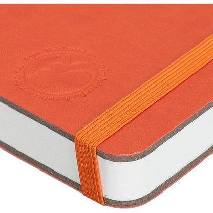 Aquarell Skizzenbuch 10x10cm – Tragbares Notizbuch für Künstler (Orange)