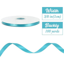Satinbandrolle 1 cm | Himmelblau | 100 Yards zum Basteln