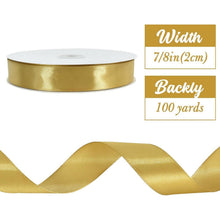 Satinband 2 cm, goldfarben – 91 m für Dekoration & Basteln