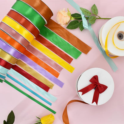 Satinband 2 cm, goldfarben – 91 m für Dekoration & Basteln