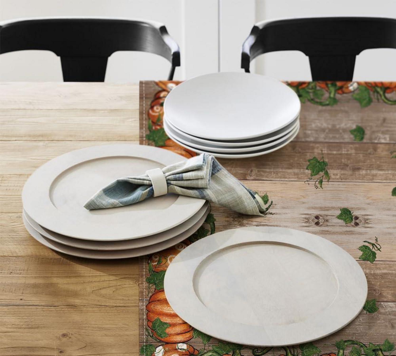 Artoid Herbst Kürbisse Tischdecke 85x85 cm Braun