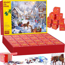 Adventskalender Puzzle 2024 Weihnachts Jigsaw 1008 Teile