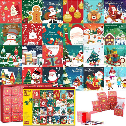 Adventskalender 2026 Puzzle 1008 Teile Weihnachts Jigsaw