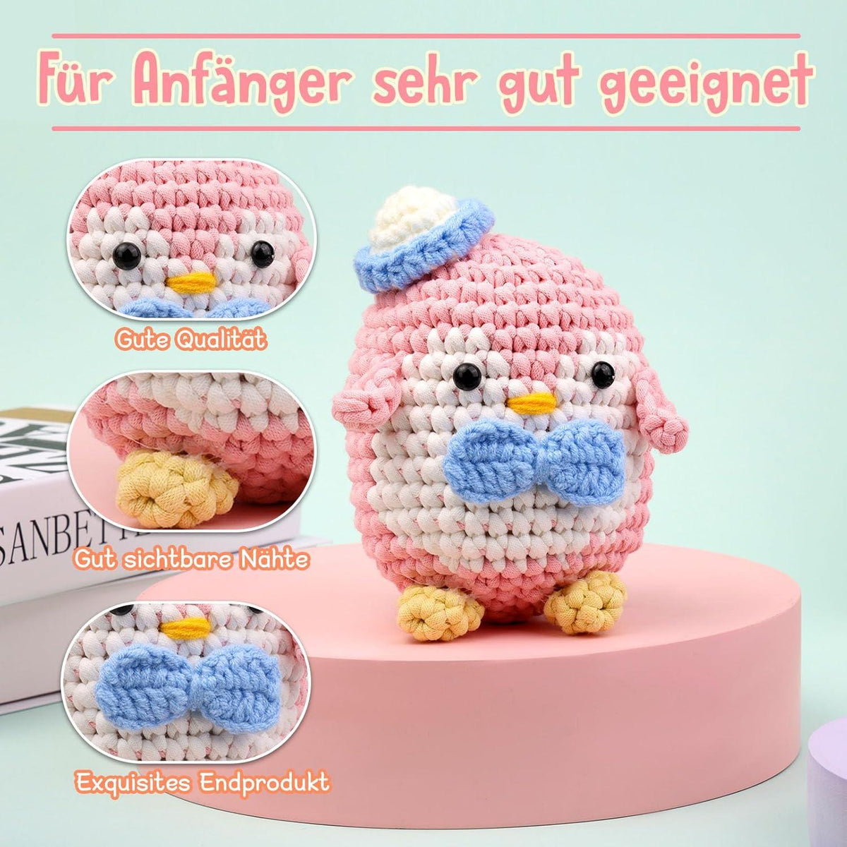 8 Stück Easy Yarn 8x50g Dickes Baumwolle Garn zum Häkeln