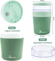 Bugucat Müslibecher to Go 500ml 150ml Aufkleber