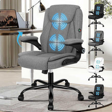 Ergonomischer Massage Bürostuhl mit Armlehne, Schwarz 150kg