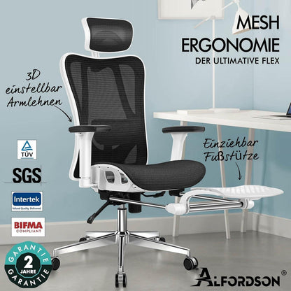 Ergonomischer Netz-Bürostuhl mit 3D-Armlehne und