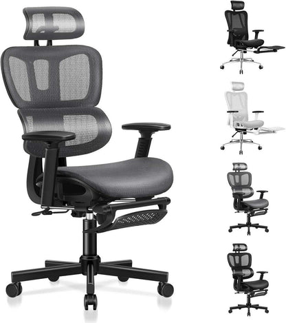 Ergonomischer Netz-Bürostuhl mit 3D-Armlehne und