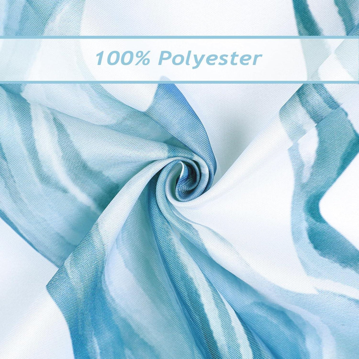 Qualle Duschvorhang Blau Ozean Meer 180x180 Anti-Schimmel Polyester