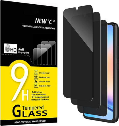 Sichtschutz Panzerglas für Samsung Galaxy A34 5G, 3er Pack