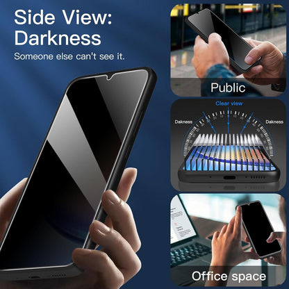 3er Set Sichtschutz Panzerglas Samsung Galaxy A34 5G 9H Härte