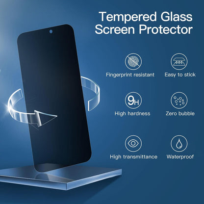 Sichtschutz Panzer Schutz Glas für iPhone 15 Pro, 6,1 Zoll, 3