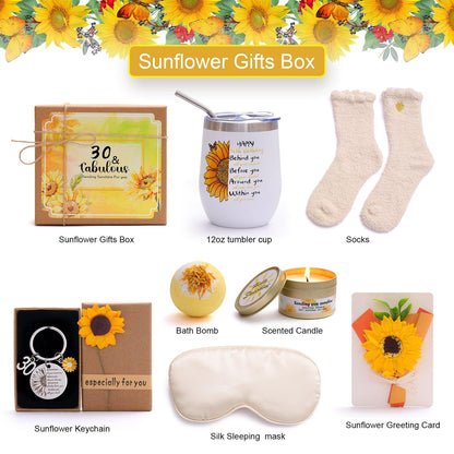 30. Geburtstagsgeschenke Frauen Sonnenblume Geschenkbox