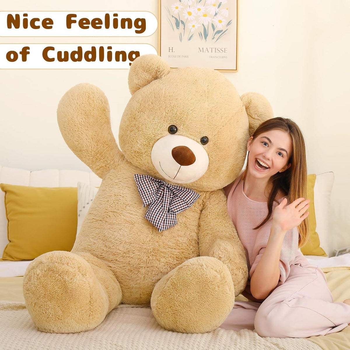 Riesen Teddybär 140cm - XXL Kuscheltier Geschenk für Valentinstag
