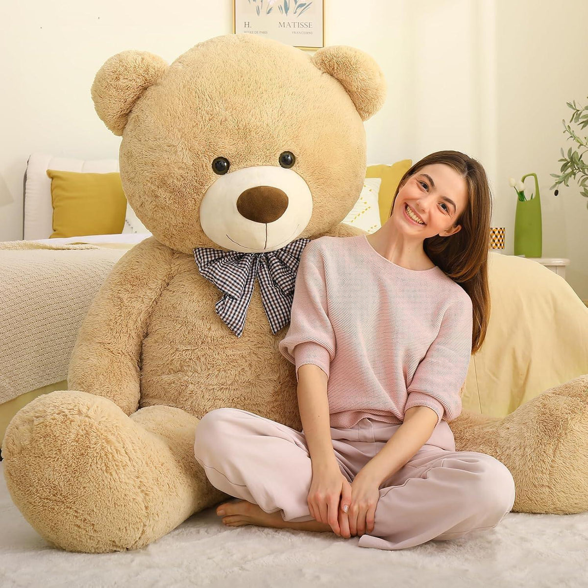 Riesen Teddybär 140cm - XXL Kuscheltier Geschenk für Valentinstag