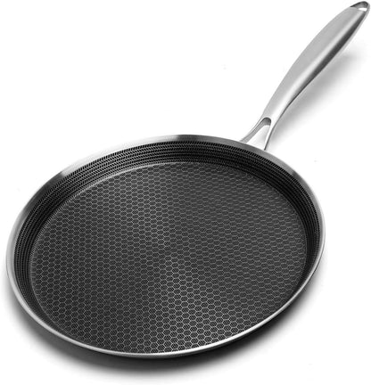 Crepe Pfanne 26 cm Edelstahl Antihaftbeschichtung Induktion