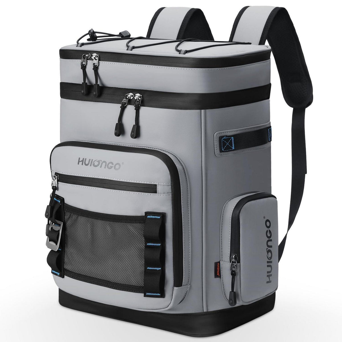 Großer Isolierter Kühlrucksack Grau – Wasserdicht & Faltbar