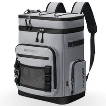 Großer Isolierter Kühlrucksack Grau – Wasserdicht & Faltbar