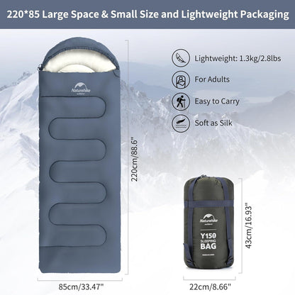 Deckenschlafsack Naturehike 3 Jahreszeit Ultraleicht 220 x