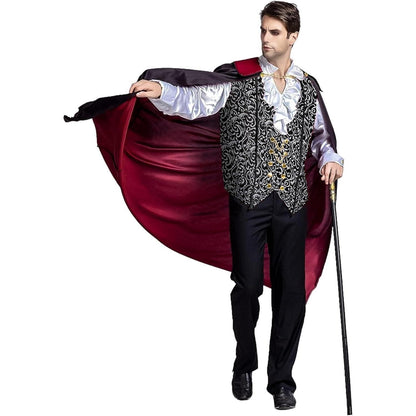 Renaissance Vampir Kostüm Herren Deluxe Halloween Rollenspiel