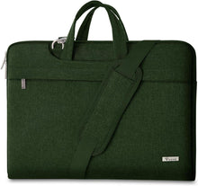 Voova Laptoptasche 17,3 Zoll Grün Oxford Stoff, gepolstert, leicht