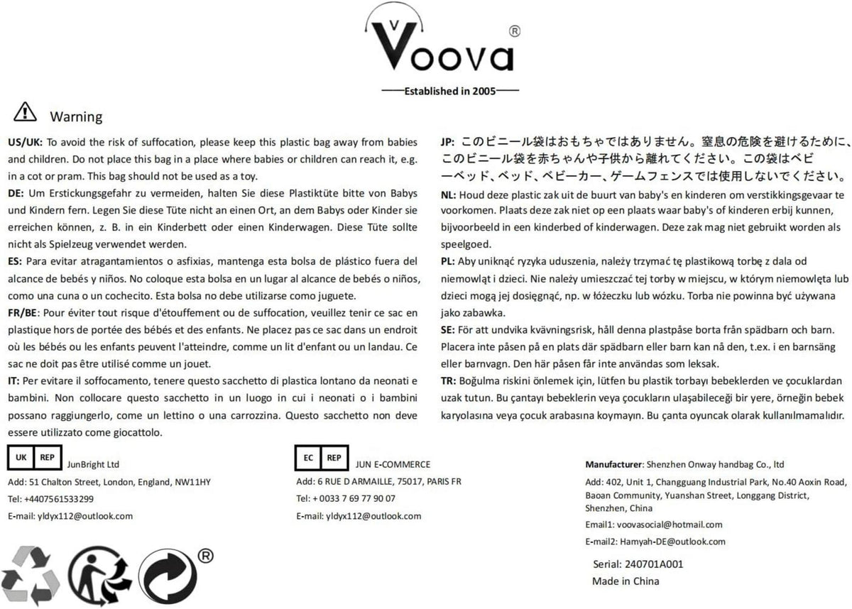 Voova Laptoptasche 15-16 Zoll Notebook Schultertasche Beige