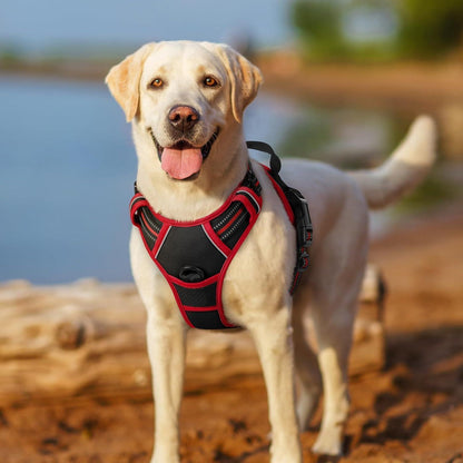 Hundegeschirr Anti-Zug mit Griff, verstellbar, atmungsaktiv, M