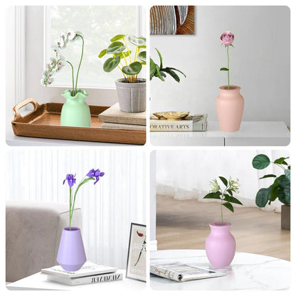 Silikonform Vase 4er Set – DIY Epoxidharz Gießform Vases