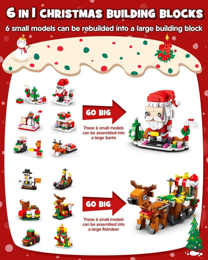 D-FantiX Weihnachts-Adventskalender für Kinder, 24 Tage