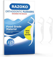 Orthodontische Zahnseidensticks für Zahnspangen Reinigung 225 Stück