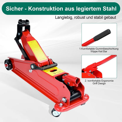 Hydraulischer Wagenheber 3 Tonnen – Robust & Vielseitig