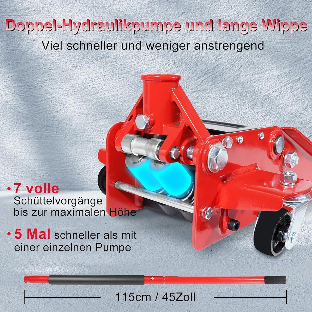 Hydraulischer Wagenheber 3t – Robust & Vielseitig für Werkstatt & Garage
