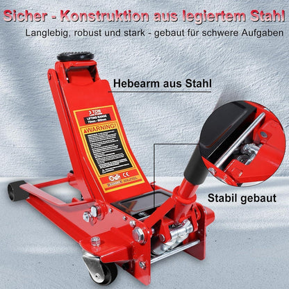 Hydraulischer Wagenheber 3t – Robust & Vielseitig für Werkstatt & Garage