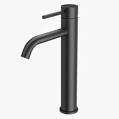 Moderne Schwarze Einhebel-Waschtischarmatur mit 190 mm Auslaufhöhe