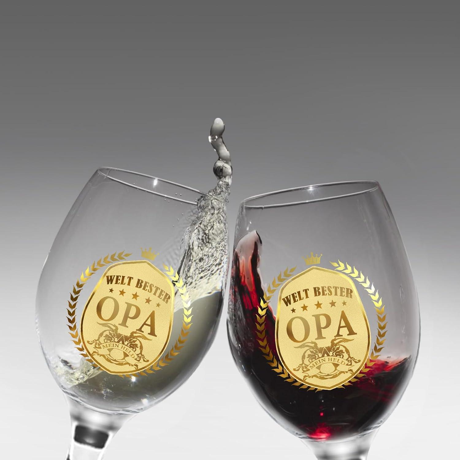 Geschenk für Opa - Personalisiertes Bierglas mit Gravur und Geschenkbox