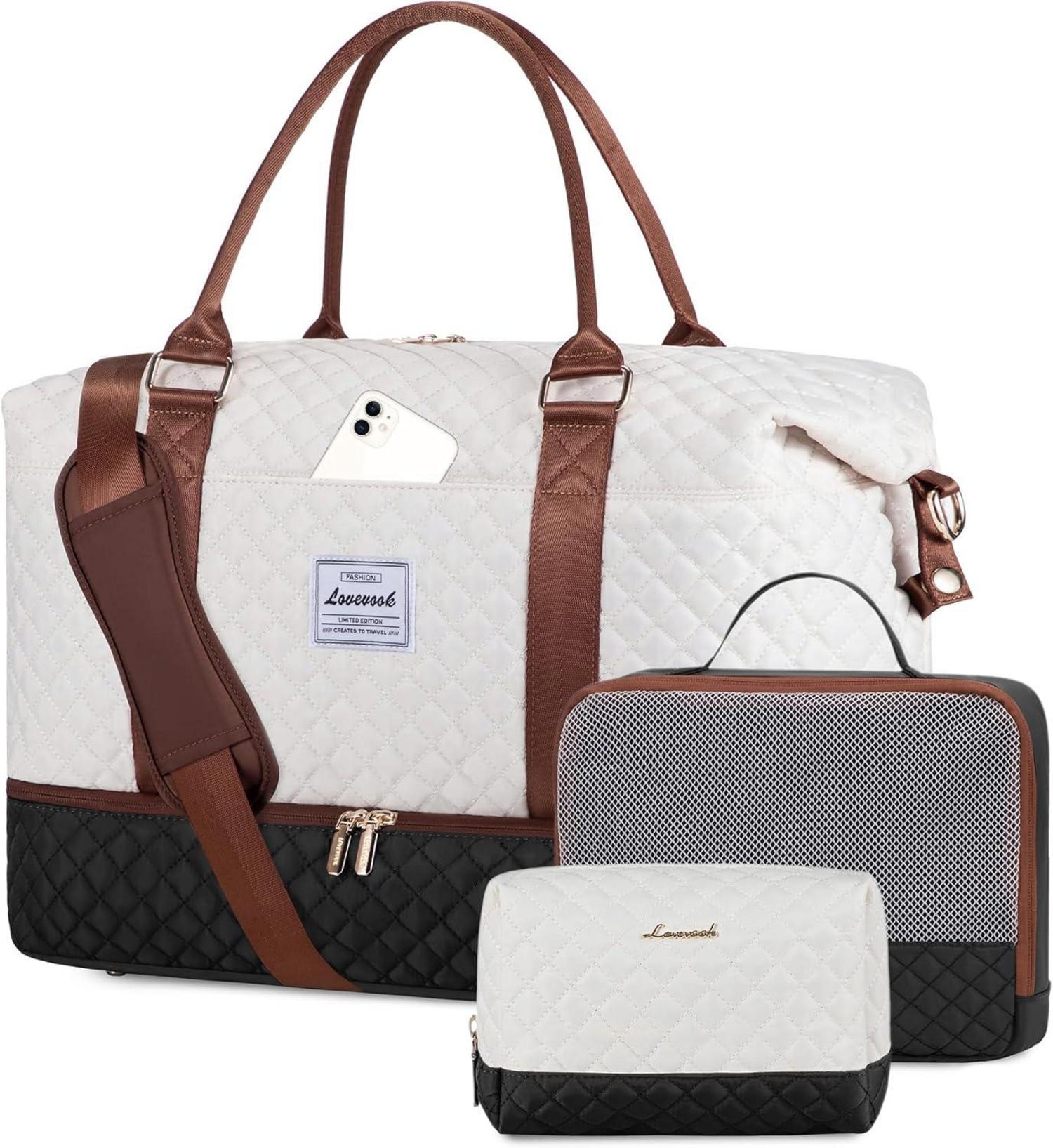 Reisetasche Damen Groß Handgepäck Weekender Sporttasche Flugzeug