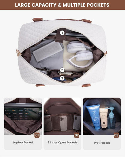 Reisetasche Damen Groß Handgepäck Weekender Sporttasche Flugzeug