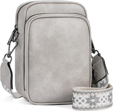 Handy Umhängetasche RFID-Blockierung Damen Leder Schwarz