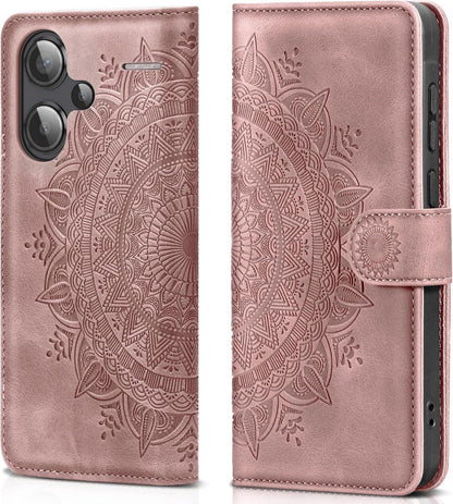 Handyhülle Xiaomi Redmi Note 13 Pro Plus 5G PU Leder Flip Wallet Case Rosa