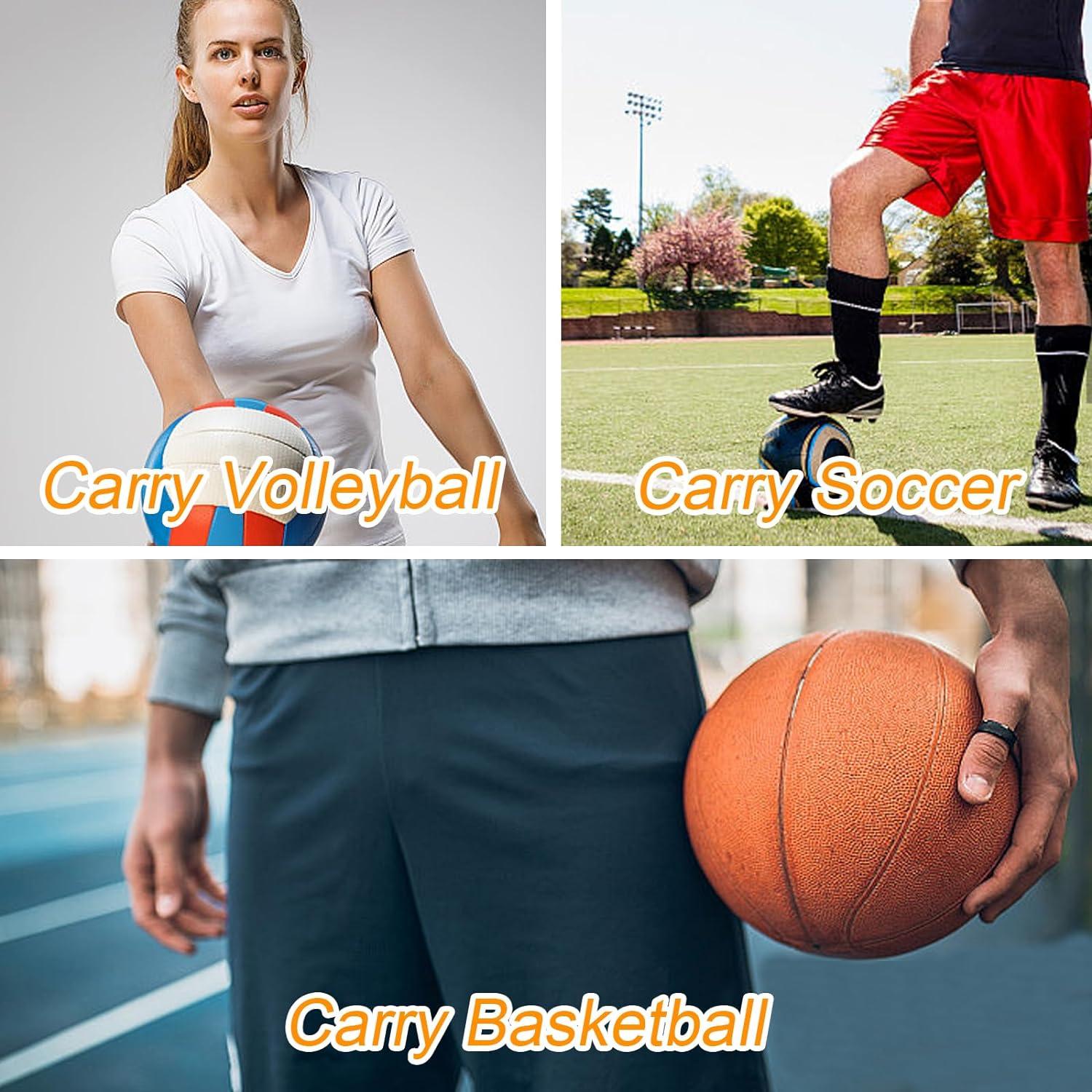 Große Netztasche für Ball Basketball Fußball Volleyball Schwarz